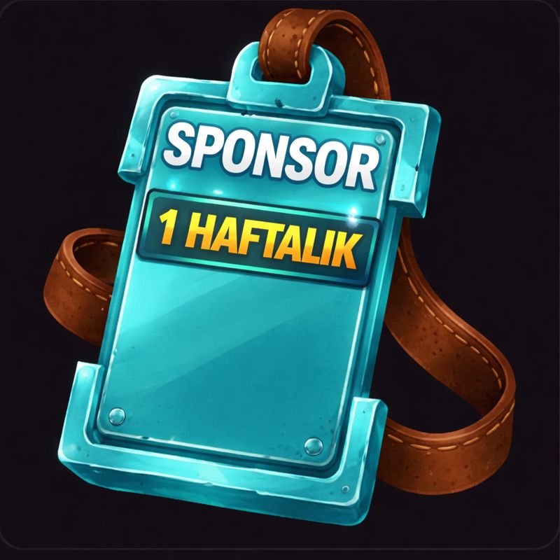 (3x Sunucusu) 1 Haftalık Sponsor Üyeliği