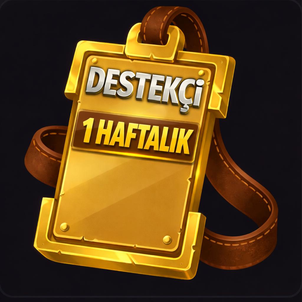 (5x Sunucusu) 1 Haftalık Destekçi Üyeliği